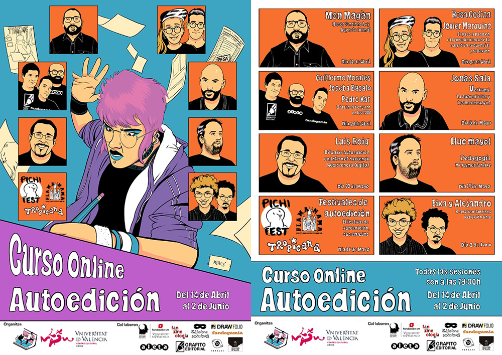Curso Online de Autoedición con Aula Cómic de Universitat de València