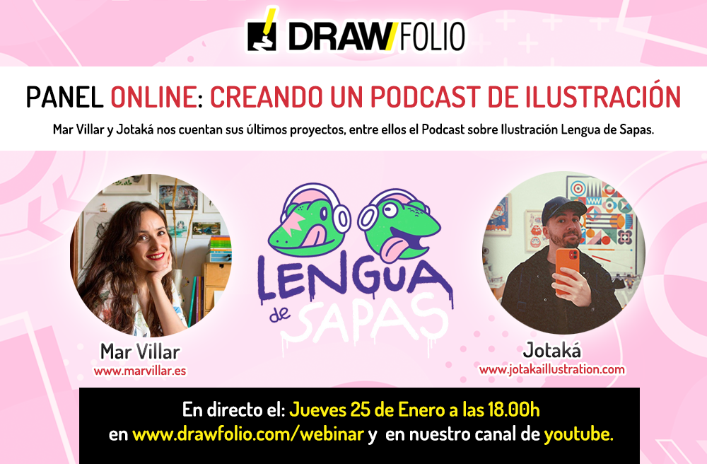 Panel Online con Mar Villar y Jotaká: creando un podcast de ilustración