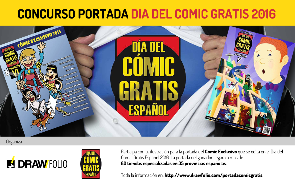 Concurso de Ilustración: Portada Dia del Comic Gratis Español 2016