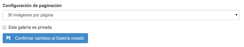 Configuración de la paginación