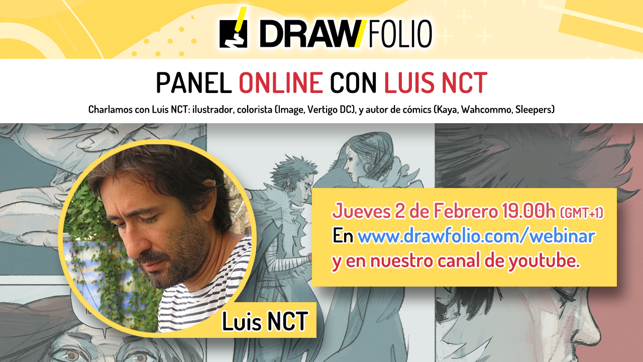 Panel Online con Luis NCT, ilustrador y autor de cómic